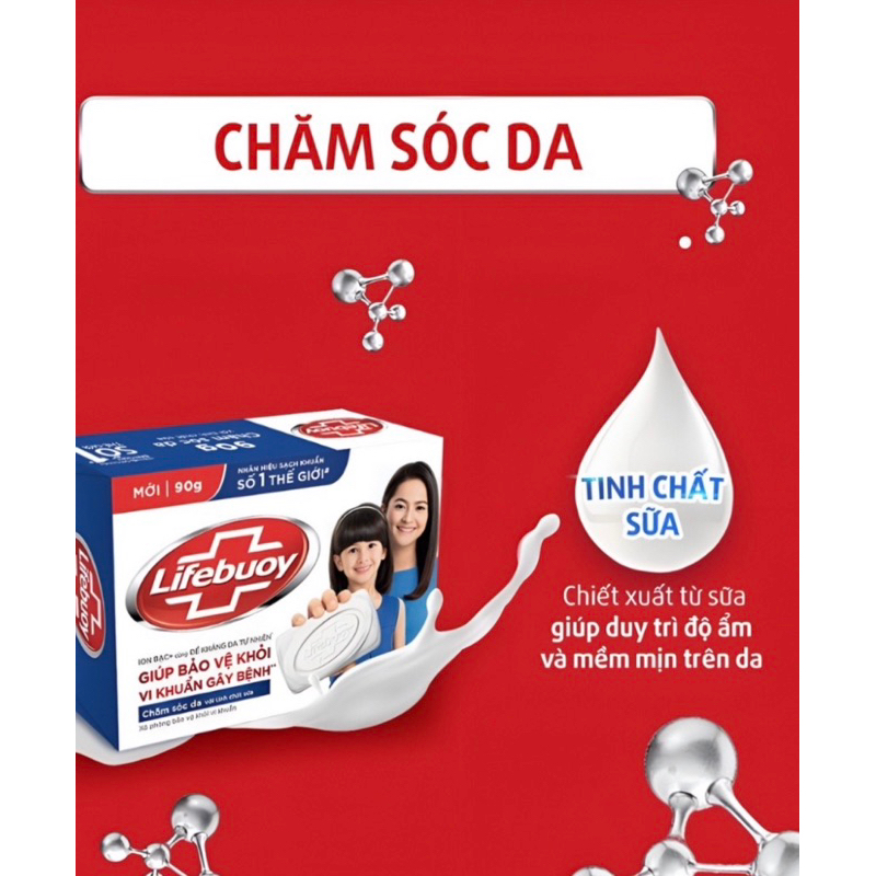 Xà bông Lifebouy Matcha và Khổ Qua cục 90g - Xà phòng tắm giảm mụn lưng