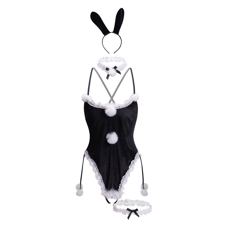 Set cosplay thỏ bông trắng sexy gợi cảm bodysuit đồ ngủ liền thân bunny đen xẻ đáy bonita quyến rũ BIKI HOUSE N333 - HCM | BigBuy360 - bigbuy360.vn