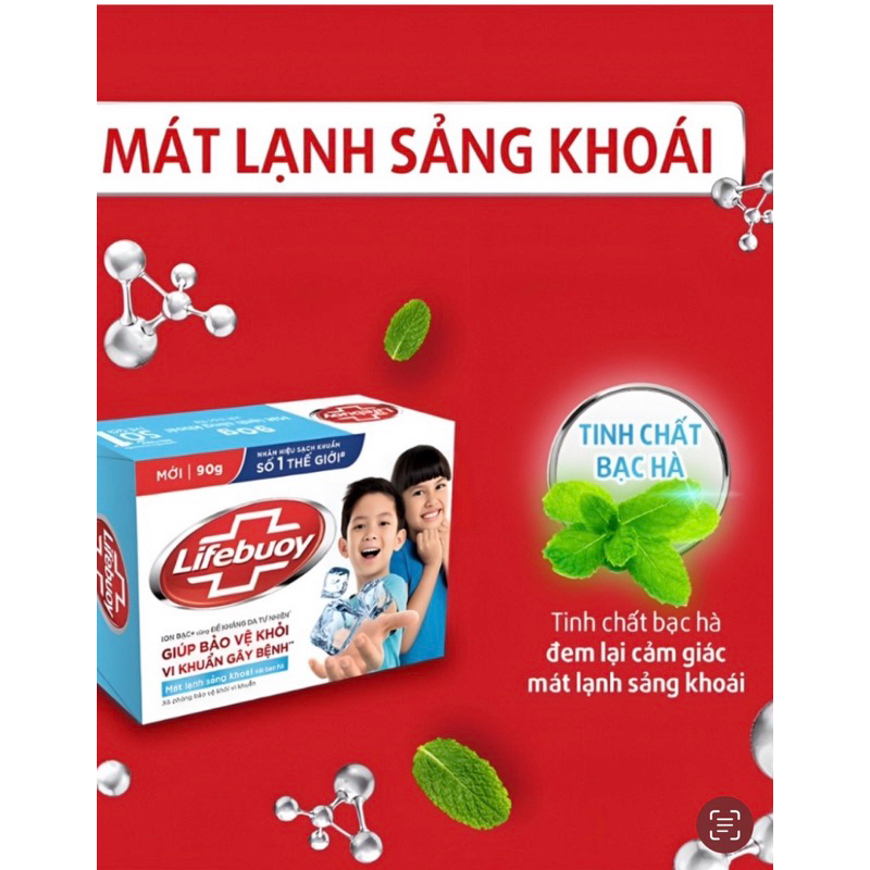 Xà bông Lifebouy Matcha và Khổ Qua cục 90g - Xà phòng tắm giảm mụn lưng