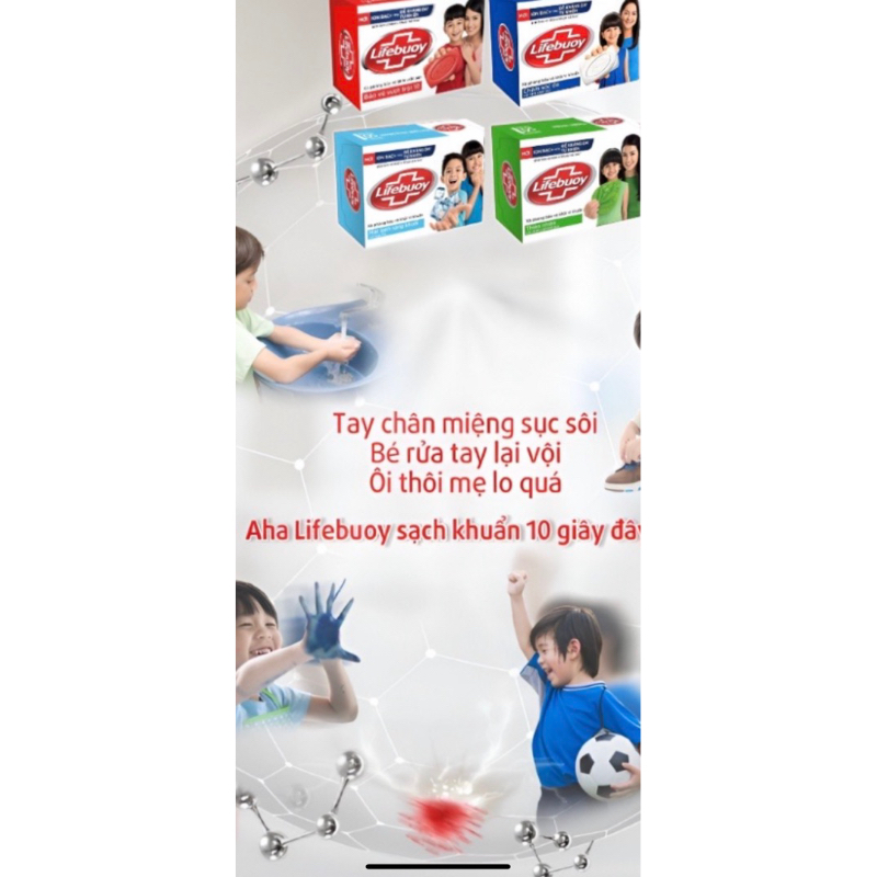 Xà bông Lifebouy Matcha và Khổ Qua cục 90g - Xà phòng tắm giảm mụn lưng