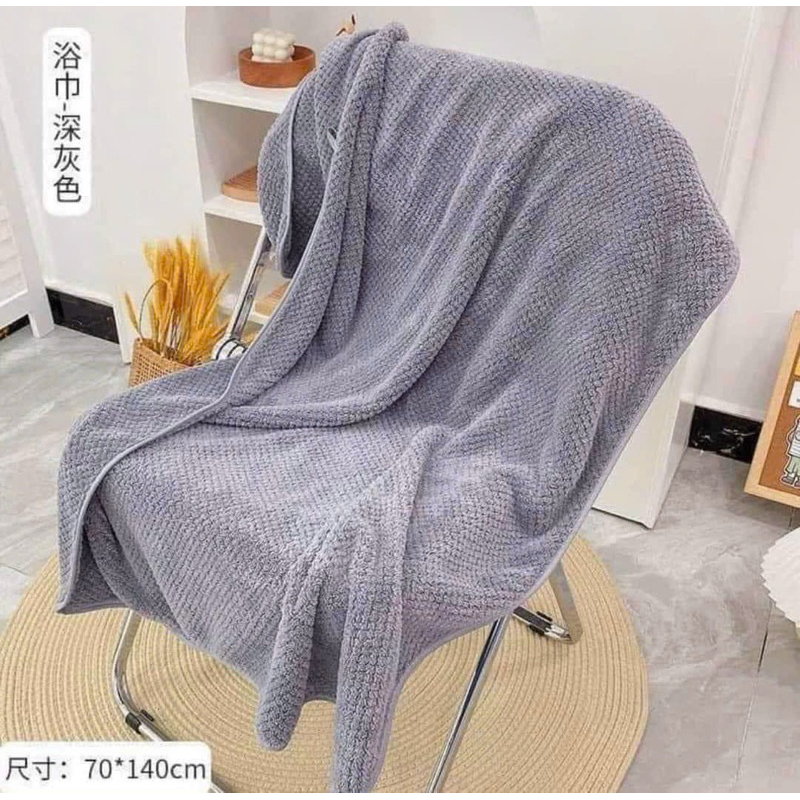 Khăn tắm san hô sợi tre 70x140cm co dãn thấm hút nước cực tốt