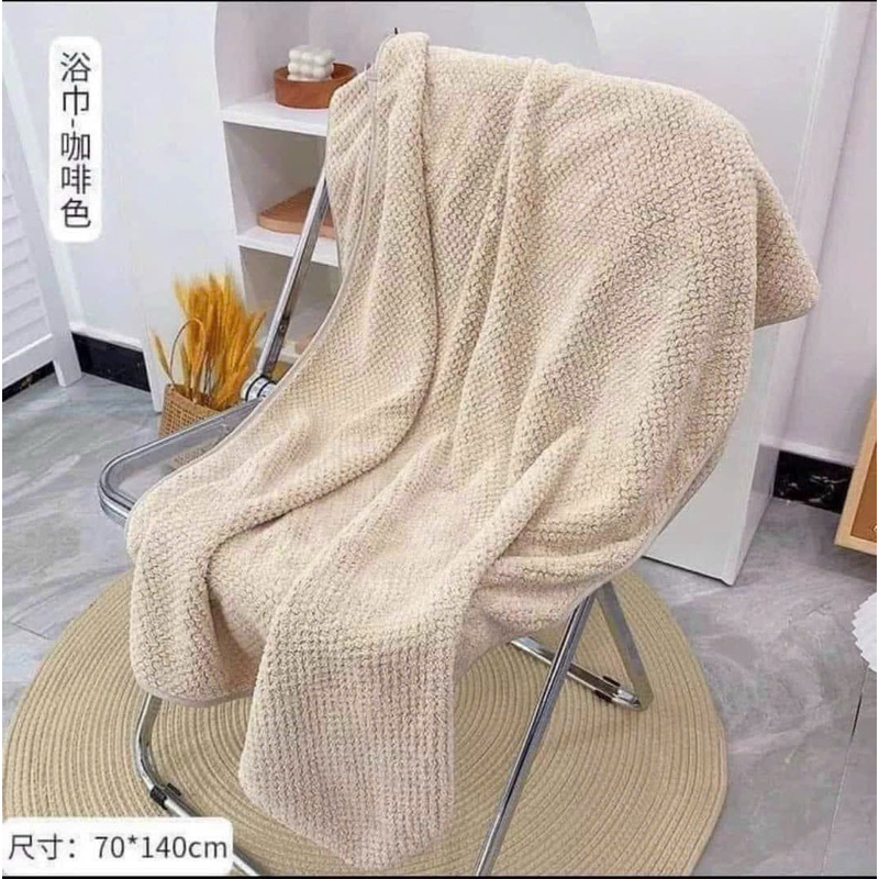Khăn tắm san hô sợi tre 70x140cm co dãn thấm hút nước cực tốt