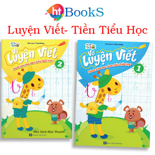 Sách- Bộ 2 Quyển Vở Luyện Viết Dành Cho Học Sinh Tiền Tiểu Học Sách Tập Tô Chữ Cho Bé 4 5 6 Tuổi ( Có Tách Lẻ)