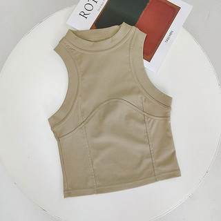 [ XẢ HÀNG ] THEKIM Áo ba lỗ trơn croptop , áo 3 lỗ sát nách viền bo nách cổ ôm body A123