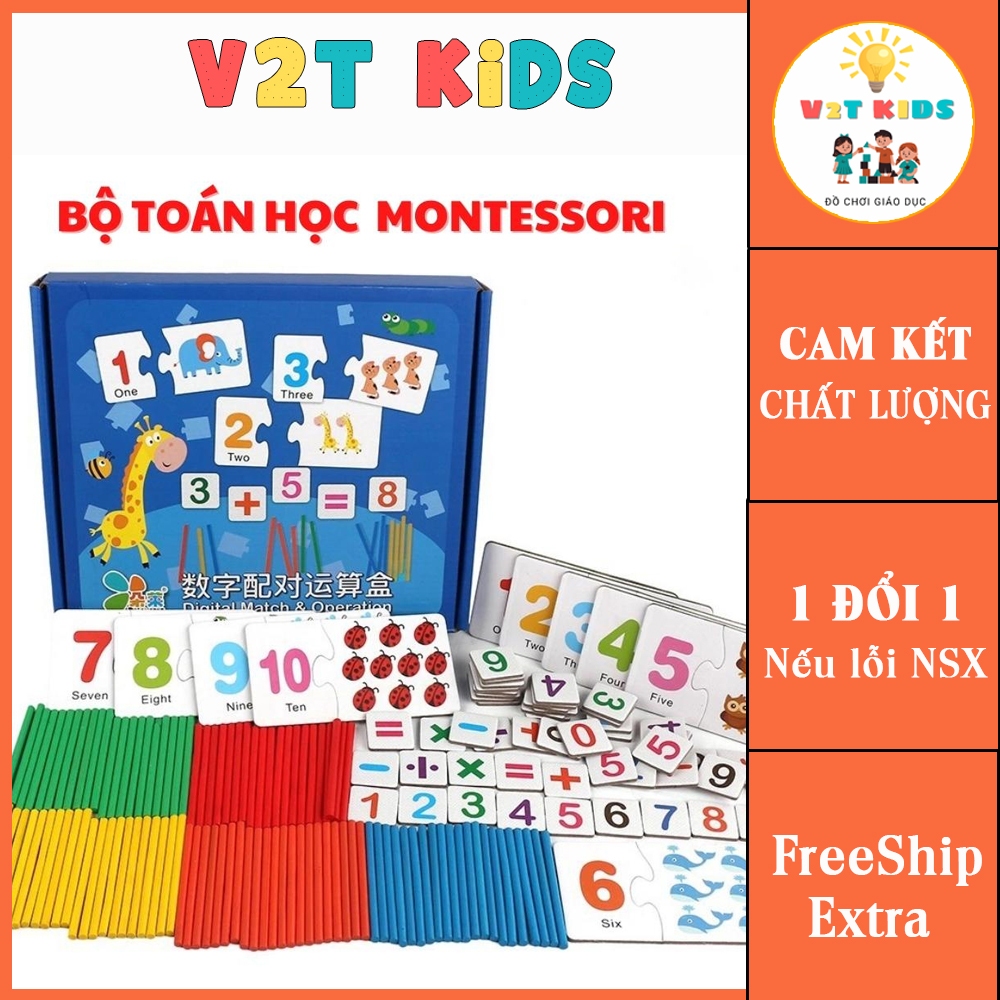 Bộ đồ chơi toán học Montessori