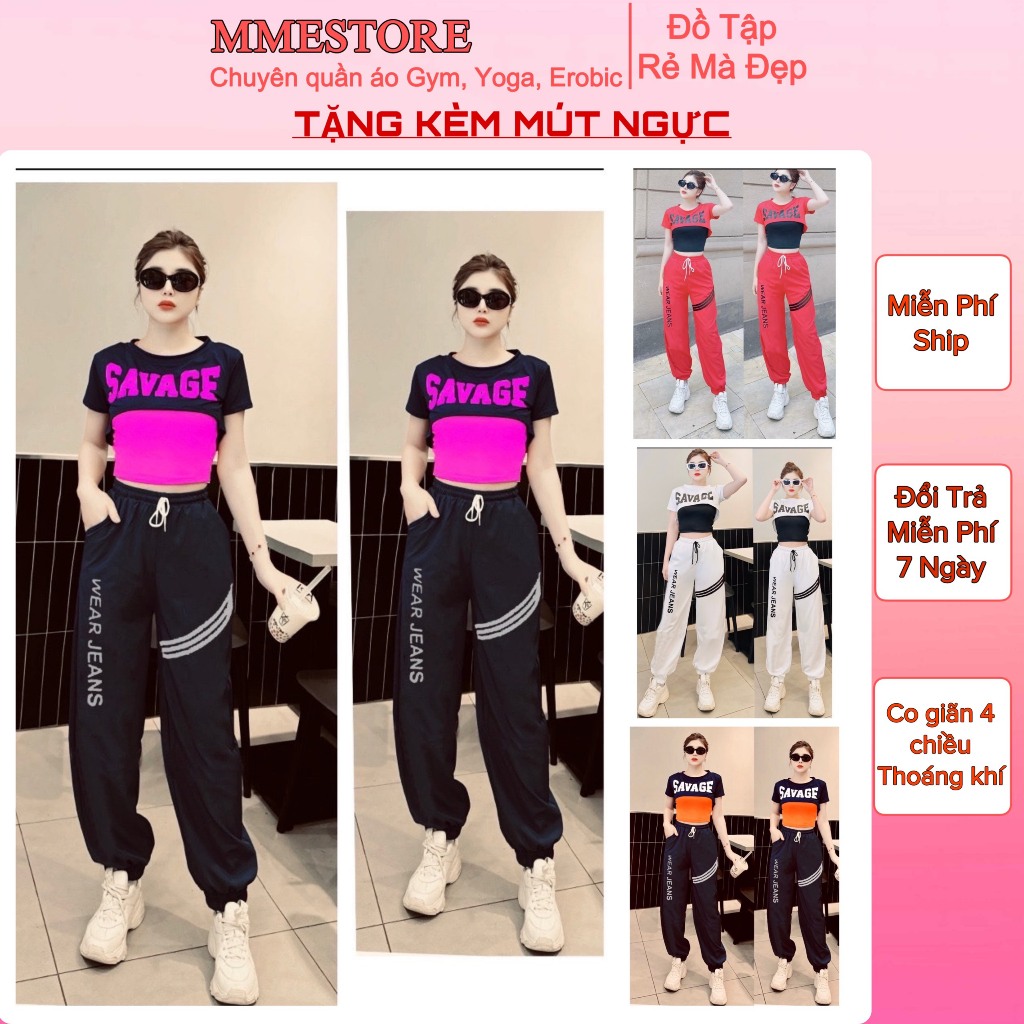 Đồ đồ tập gym nữ bộ thể thao, Set tập 3 món có lẻ áo quần tập gym,yoga, Zumba,aerobic(AH-04)