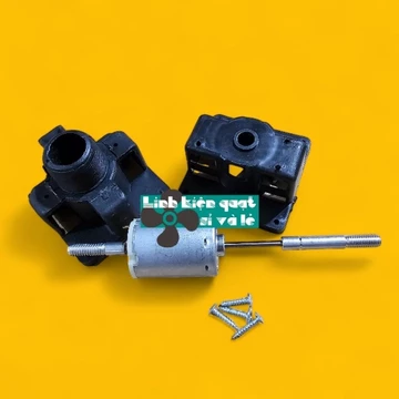 combo motor 12v kèm vỏ vít - phụ tùng quạt linh kiện quạt mô tơ 12v chế quạt acquy