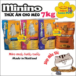 Hạt Minino Yum THÙNG  HẢI SẢN / CÁ HỒI / MỰC - Hạt Minino CÁ NGỪ : Thức hạt ăn cho mèo__ __