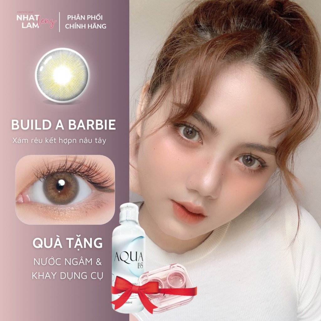 Lens Xám Rêu [BAB] có độ và không độ/ kính áp tròng chính hãng Angel ...
