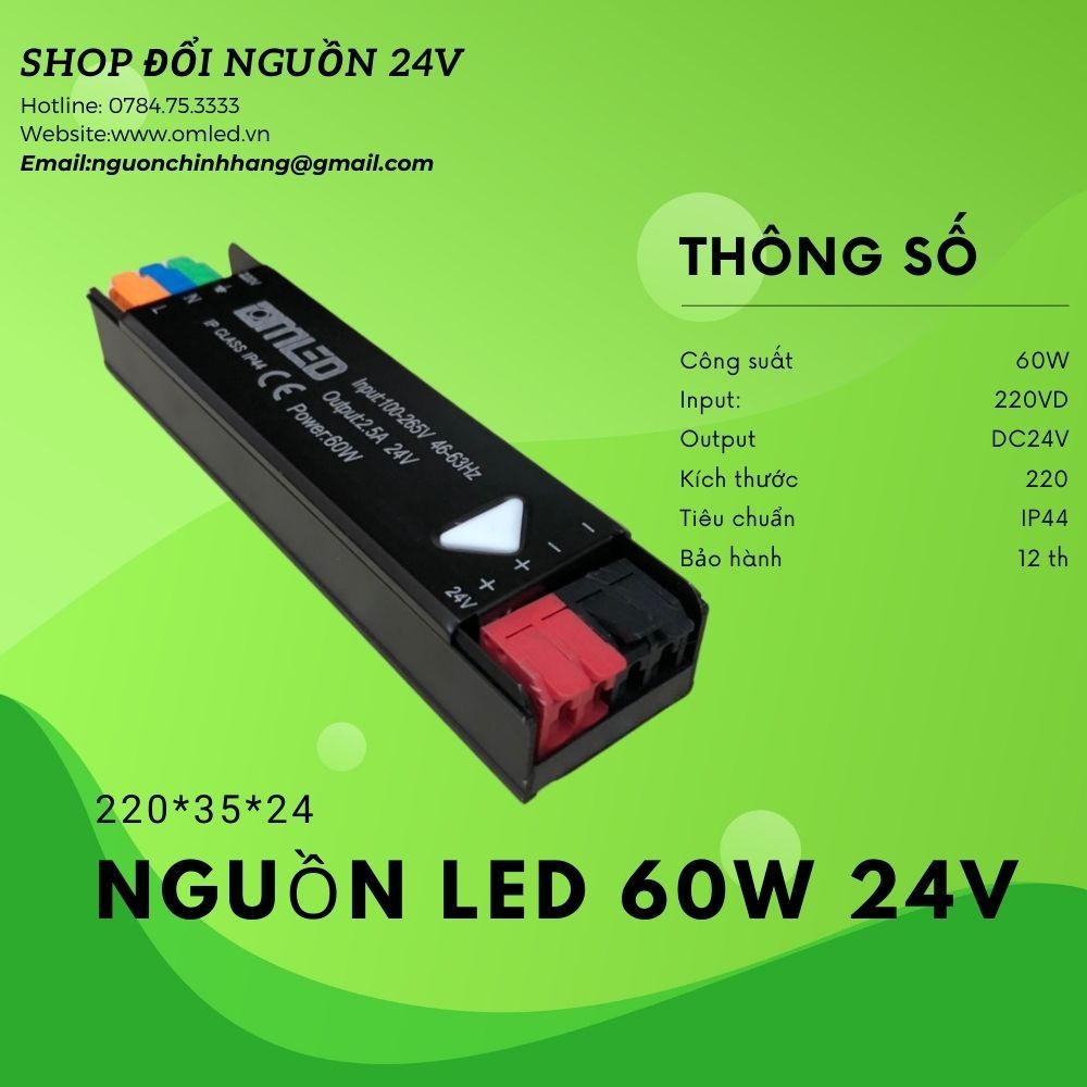 Nguồn 24V, Nguồn Led 24V, Đổi Nguồn 60W, 120W, 180W, 240W, Nguồn 24V ...