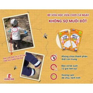 Miếng Dán Chống Muỗi, Đuổi Côn Trùng Hương Cam Ngọt Kincho (24 Miếng/Túi)