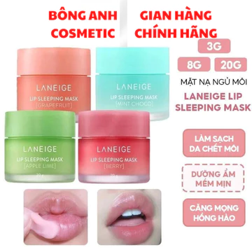Mặt Nạ Ngủ Môi Lip Sleeping Laneige 3g và 20g Hàn Quốc dưỡng môi chống nứt nẻ
