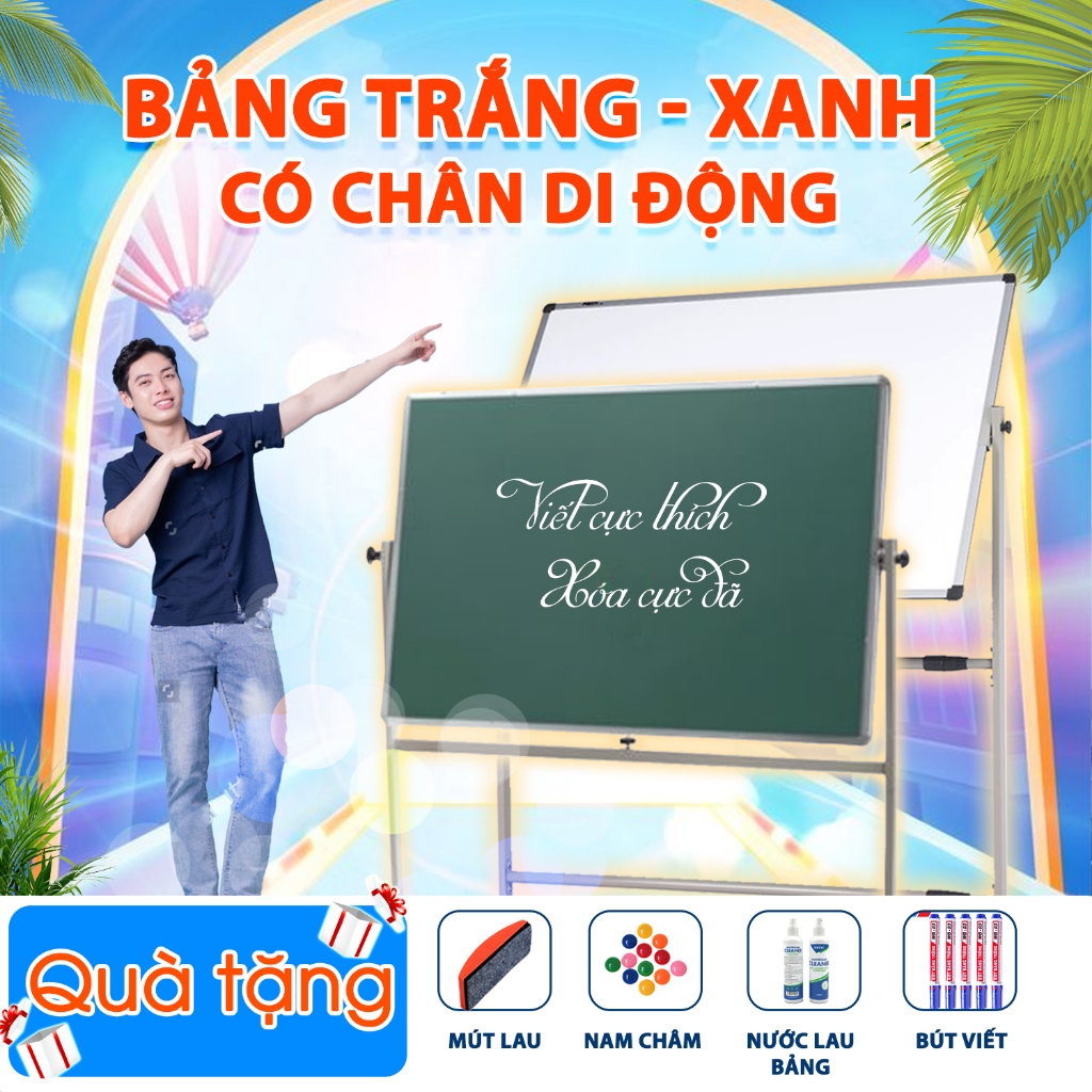 Bảng từ trắng Bảng fooc chuyên viết bút lông xóa siêu sạch dùng dạy học ...