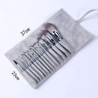 Túi Hộp Đựng Cọ Trang Điểm Nhiều Ngăn Gấp Gọn Có Nút Đóng Chứa Đồ Makeup Nhẹ Tiện Lợi Mang Du Lịch