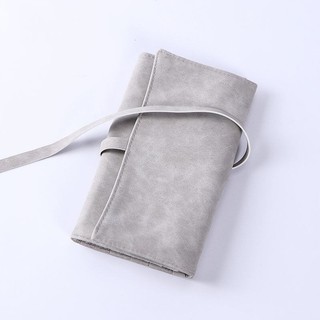 Túi Hộp Đựng Cọ Trang Điểm Nhiều Ngăn Gấp Gọn Có Nút Đóng Chứa Đồ Makeup Nhẹ Tiện Lợi Mang Du Lịch
