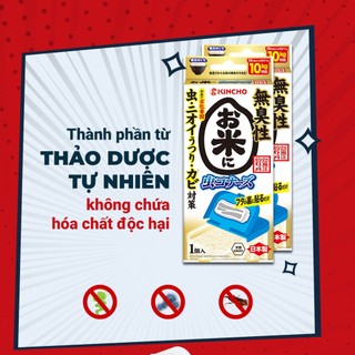Tấm Dán Khử Mùi, Đuổi Côn Trùng, Chống Mối Mọt Trong Thùng Gạo Kincho (1 Chiếc)