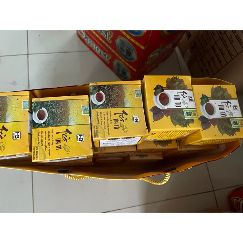 Trà tía tô 50g chia từng ấm hàng VN chất lượng cao