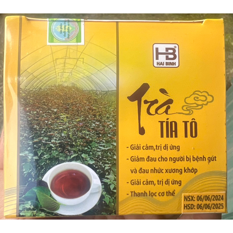 Trà tía tô 50g chia từng ấm hàng VN chất lượng cao