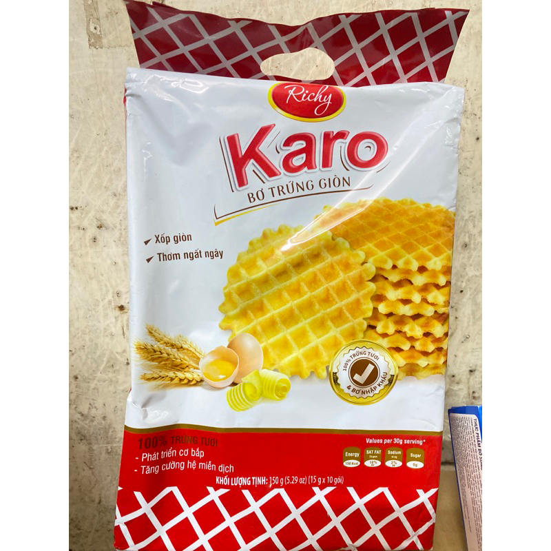 Bánh Karo Bơ Trứng Giòn Bịch 150g | Shopee Việt Nam