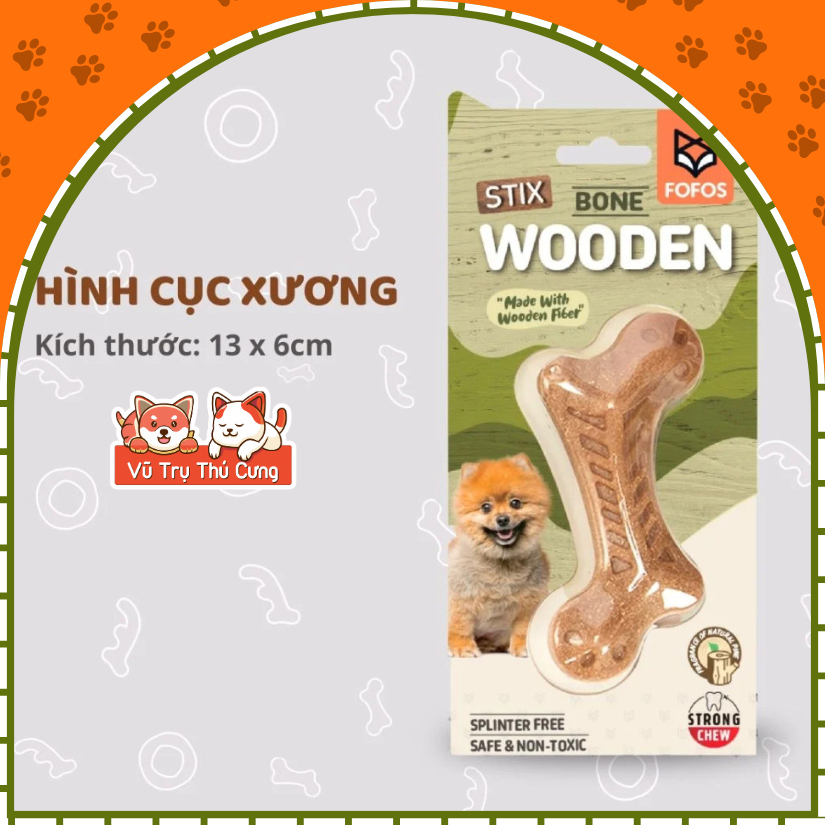 Đồ Chơi Nhai Gặm Cho Chó Bằng Sợi Gỗ Thông FOFOS