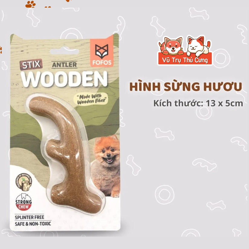 Đồ Chơi Nhai Gặm Cho Chó Bằng Sợi Gỗ Thông FOFOS