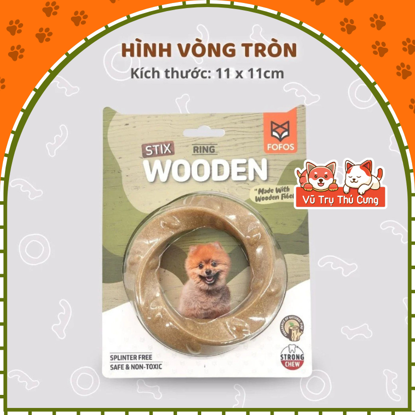 Đồ Chơi Nhai Gặm Cho Chó Bằng Sợi Gỗ Thông FOFOS