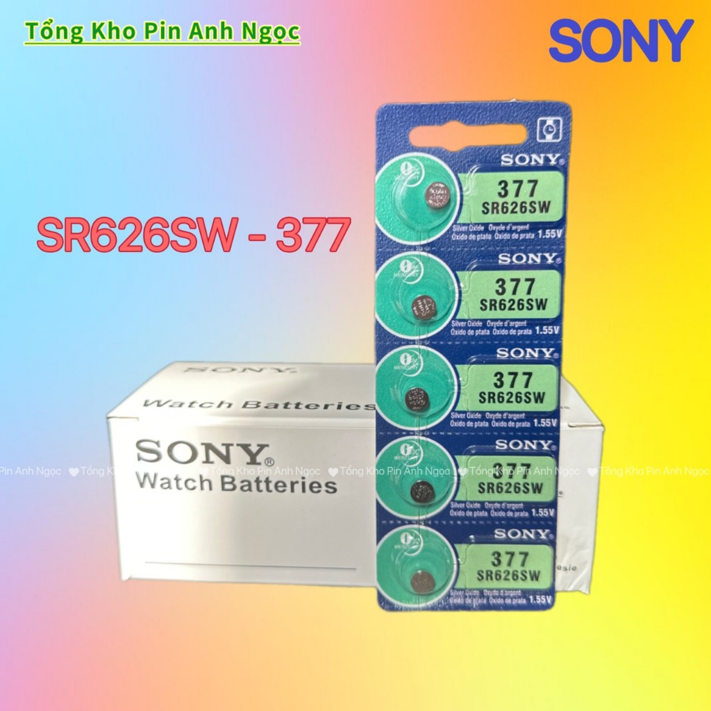 Pin Đồng Hồ Đeo Tay Sony 377(SR626SW) 1,55v | Shopee Việt Nam