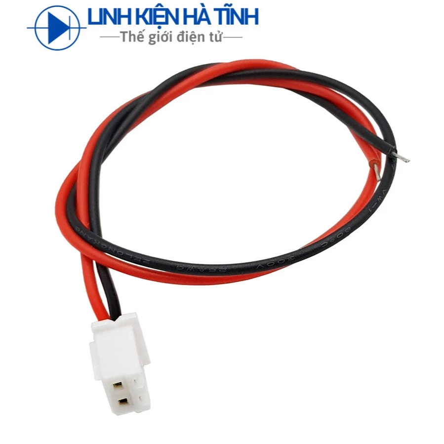 Túi 10 dây nguồn đỏ đen dây nguồn pin dây cắm xh2.54mm dài 20cm