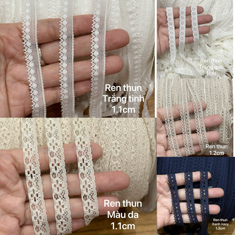 ren thun viền 1cm 1.1cm 1.2cm nhiều mẫu | Shopee Việt Nam