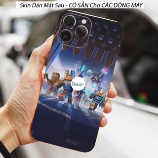 Tấm dán Skin Mặt Sau Mẫu Minecraft MS01 FULL VIỀN 15promax , 14promax , 13promax , 12promax , 11promax  - FukiShop