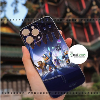 Tấm dán Skin Mặt Sau Mẫu Minecraft MS01 FULL VIỀN 15promax , 14promax , 13promax , 12promax , 11promax  - FukiShop