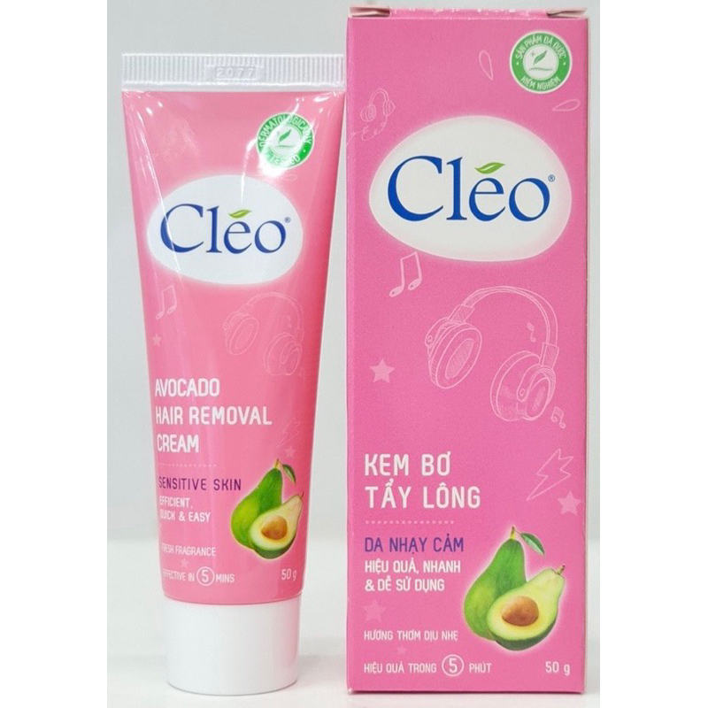 Kem Tẩy Lông Cho Da Nhạy Cảm Cleo Avocado Hair Removal Cream Sensitive Skin 50g/90g