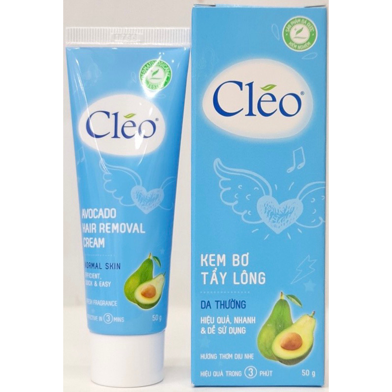 Kem Tẩy Lông Cho Da Nhạy Cảm Cleo Avocado Hair Removal Cream Sensitive Skin 50g/90g