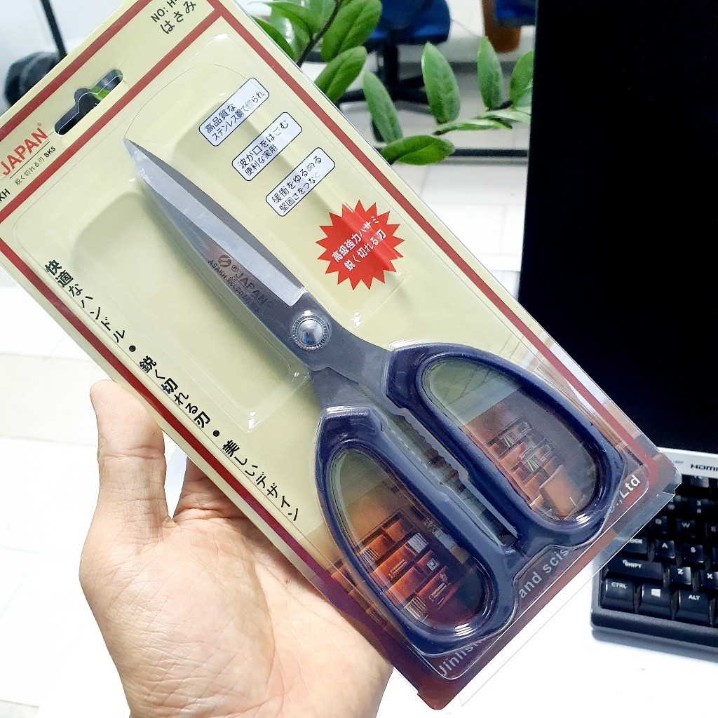 KÉO INOX VĂN PHÒNG NHÀ BẾP, KÉO CẮT GIẤY SIZE LƯỠI DÀI A443 | Shopee ...