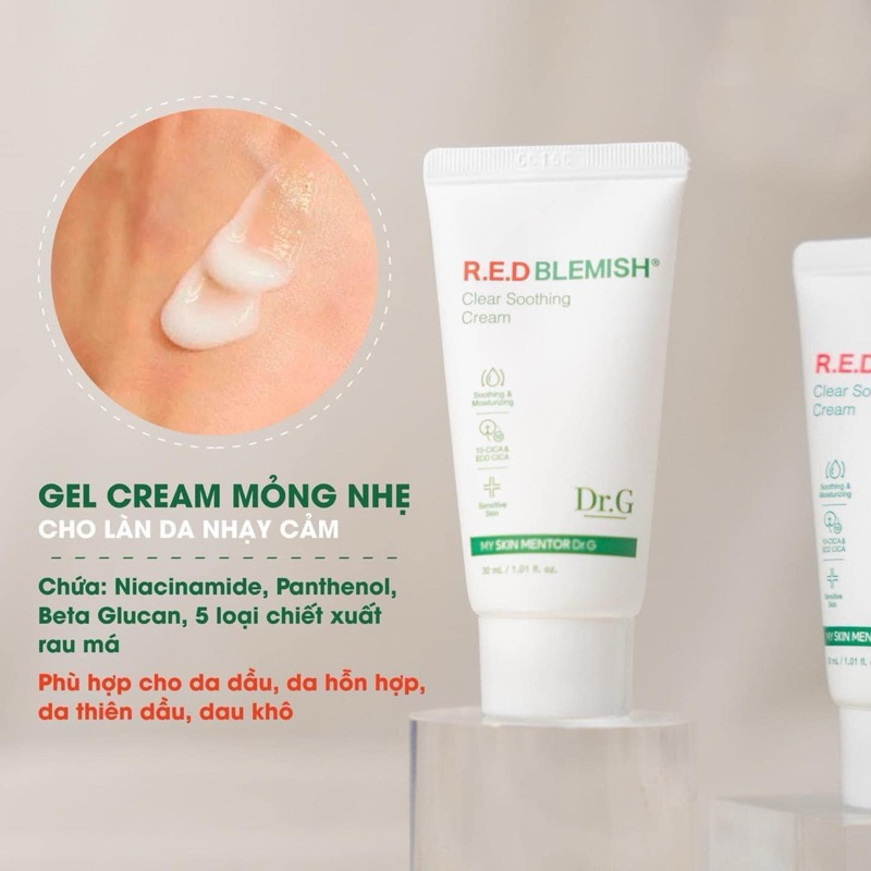 KEM DƯỠNG DRG RED BLEMISH SOOTHING CREAM 30ML