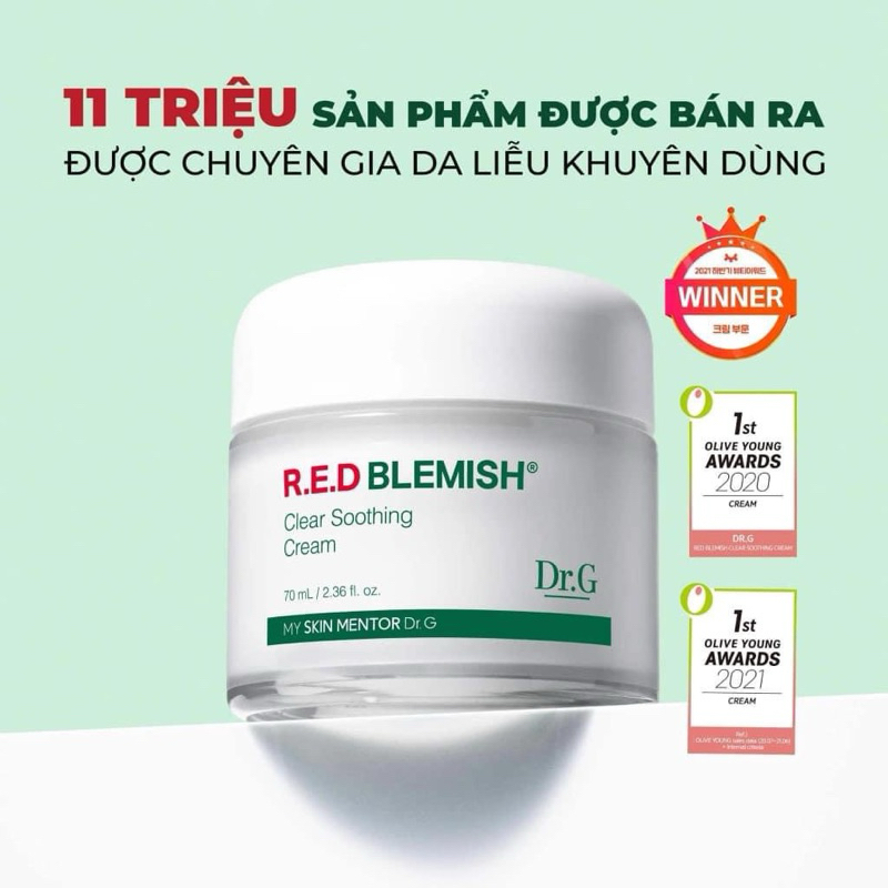 KEM DƯỠNG DRG RED BLEMISH SOOTHING CREAM 30ML