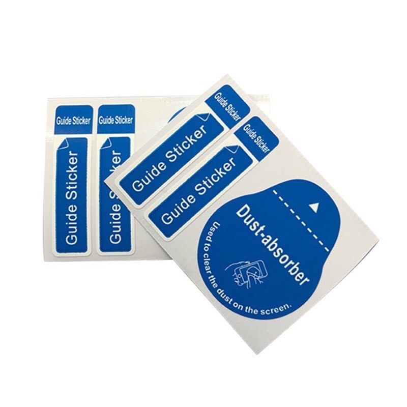 Sticker lấy bụi màn hình điện thoại trước khi dán cường lực