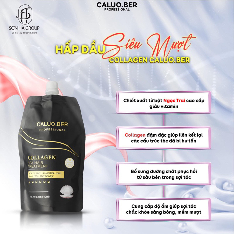 Hấp dầu ủ tóc siêu mượt SPA HAIR TREATMENT COLLAGEN CALUO.BER