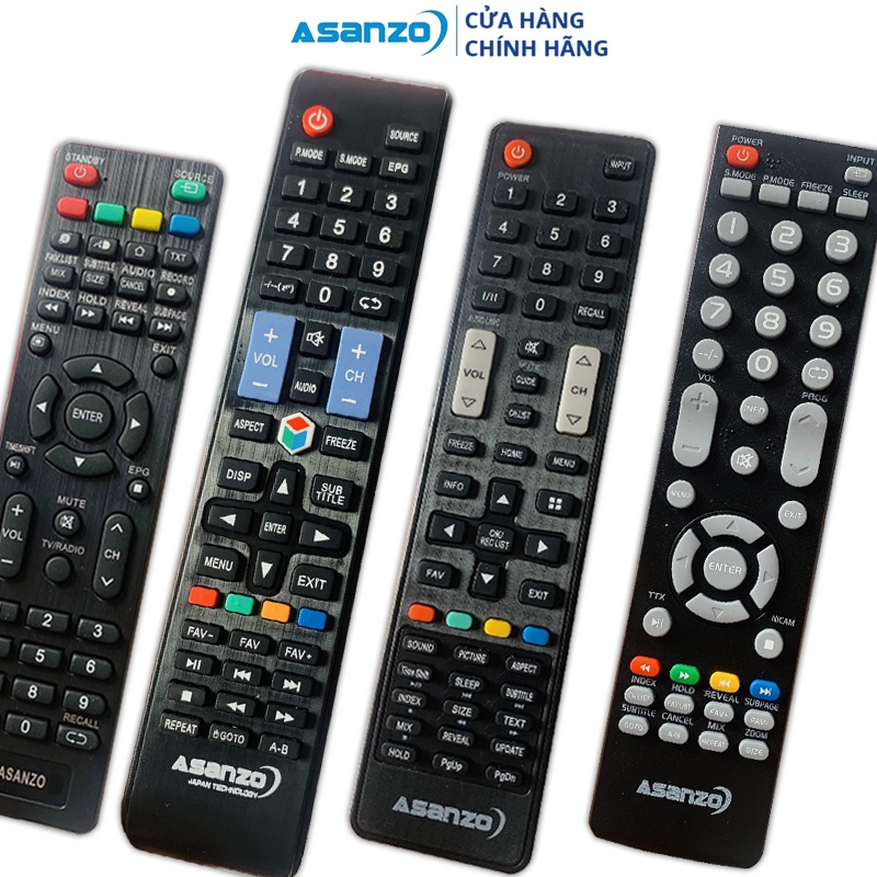 Remote TV Asanzo chính hãng các mẫu tv LCD Smart tv ASANZO | Shopee ...