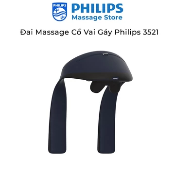 Máy Massage Cổ Vai Gáy PHILIPS 3521 [BH 24 THÁNG] massage 3D Mô Phỏng Các Đầu Ngón Tay Ôm Sát Vùng Cổ Vai Gáy
