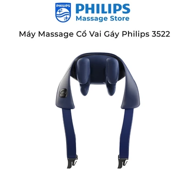 Máy Massage Cổ Vai Gáy PHILIPS 3522 [BH 24THÁNG] Massage Mô Phỏng Các Đầu Ngón Tay Ôm Sát Vùng Cổ Vai Gáy