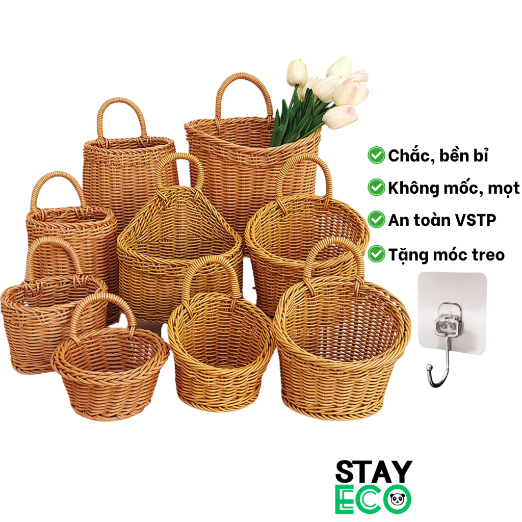 Giỏ treo tường STAY ECO đựng hành tỏi chất liệu nhựa cao cấp không mốc ...