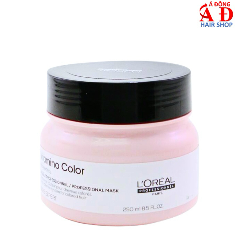 Dầu hấp ủ giữ màu tóc nhuộm L'oreal Série Expert Vitamino Color (hồng nhạt) 250ml