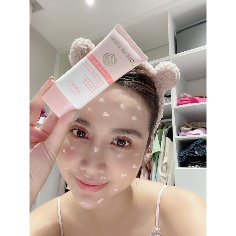 Kem chống nắng rose de seoul pink tone up sun cream 50ml hạn 2028 5 IS475
