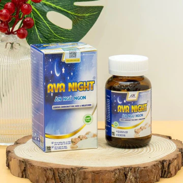 Ăn ngủ ngon Ava Night - Viên uống giúp hỗ trợ ngủ ngon hộp 30 viên - Arova Pharma