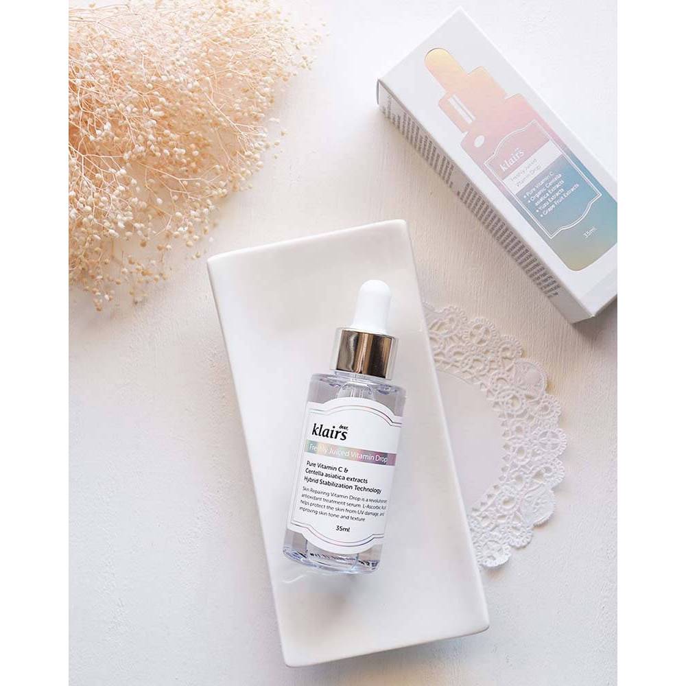 [ĐQ] Tinh chất Dear, Klairs Freshly Juiced Vitamin Drop Serum hỗ trợ sáng da mờ thâm 35ml