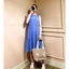 Đầm maxi lụa tơ sát nách xuất Hàn - dư xịn (45-60 kg)
