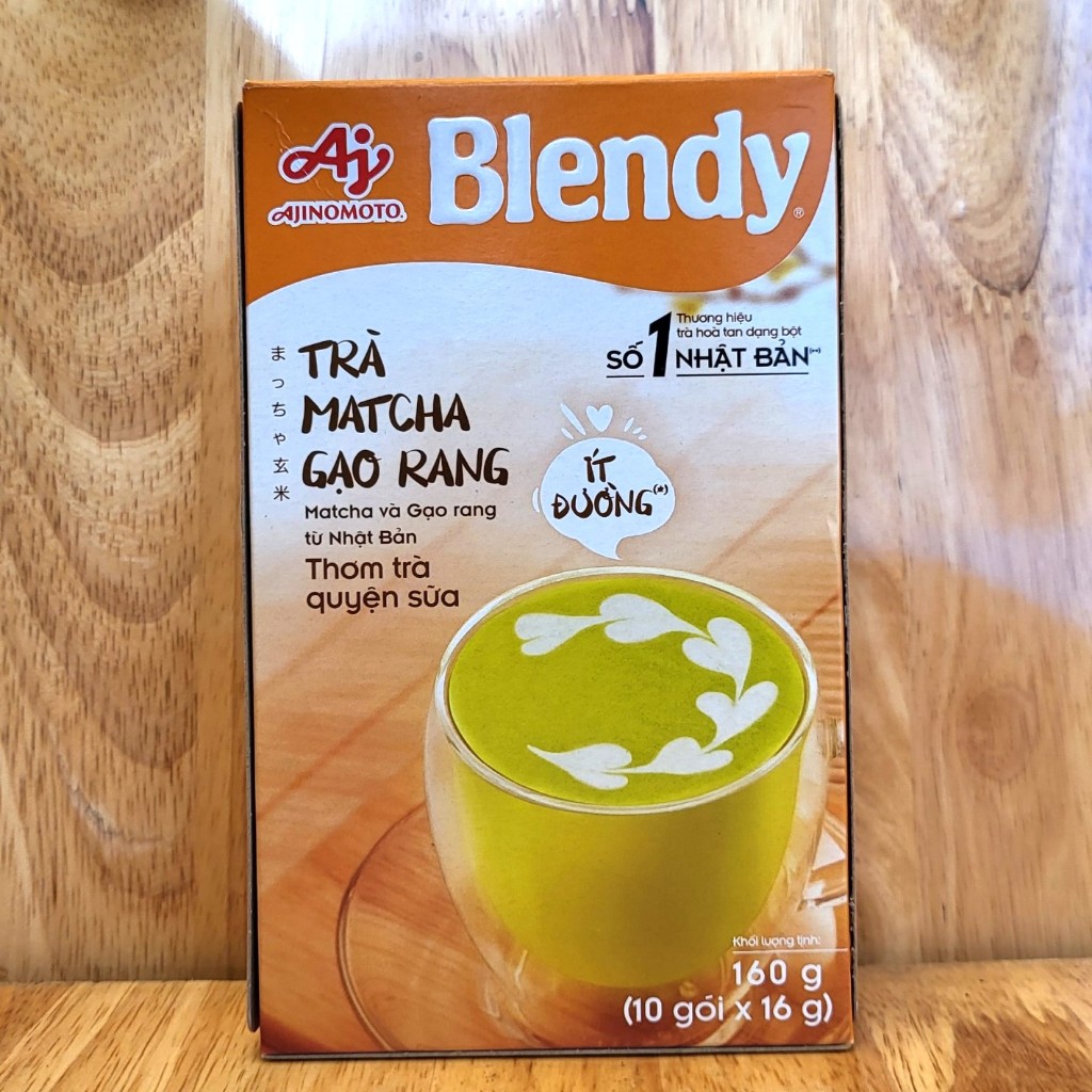 BLENDY [Hộp GẠO RANG 160g] TRÀ MATCHA GẠO RANG HÒA TAN [VN] AJINOMOTO ...