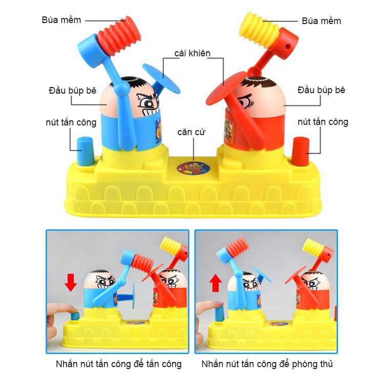 Bộ đồ chơi game đối kháng, broad game battle fun đối kháng vui nhộn cho bé giải trí