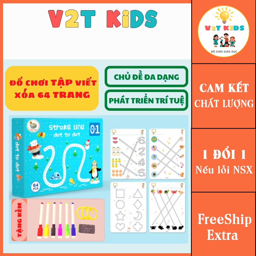 Combo tập tô vẽ thông minh 64 trang